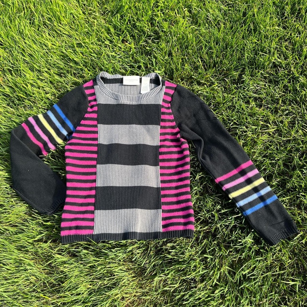 Liz Claiborne Women's multi color sweater size M